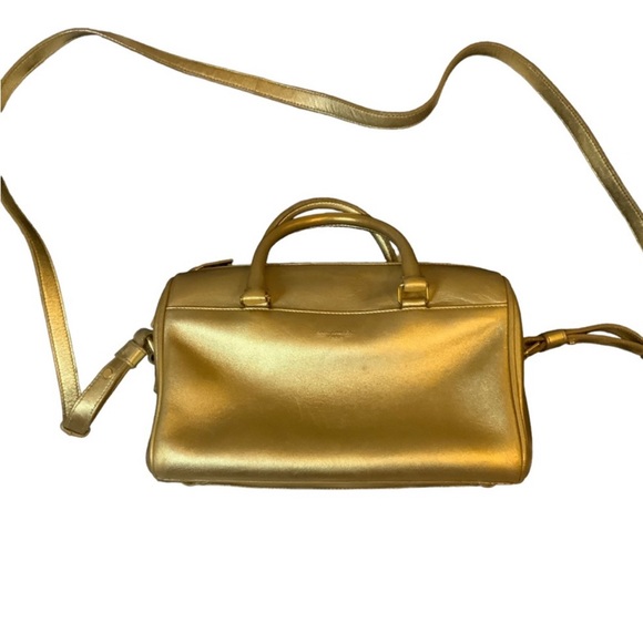 Authentic Yves SAINT LAURENT PARIS  Mini Baby Duffle 2WAY Hand Bag Leath… - Picture 12 of 12
